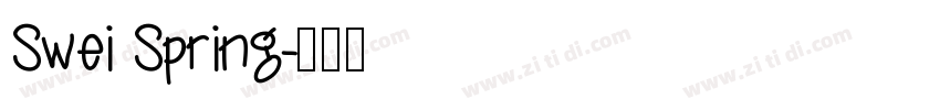 Swei Spring字体转换